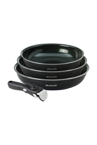 3 frigideiras revestimento cerâmica 20/24/28 cm