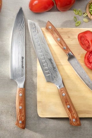 Facas em aço inoxidável - 3 peças