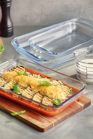 4 travessas para forno em vidro