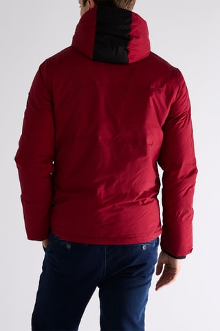 Gewatteerde Jas met Capuchon - Bordeauxrood