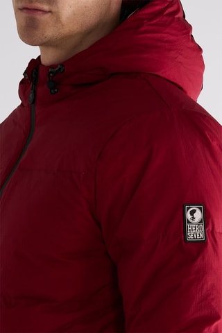 Gewatteerde Jas met Capuchon - Bordeauxrood