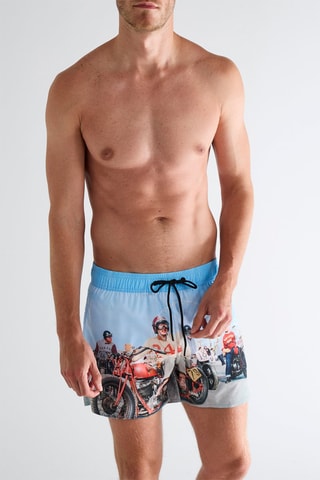 Zwemshort - Blauw en Wit