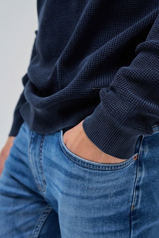 Pull regular - Bleu marine