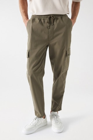 Pantalon cargo - Vert