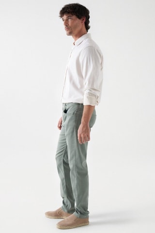 Pantalon slim - Vert