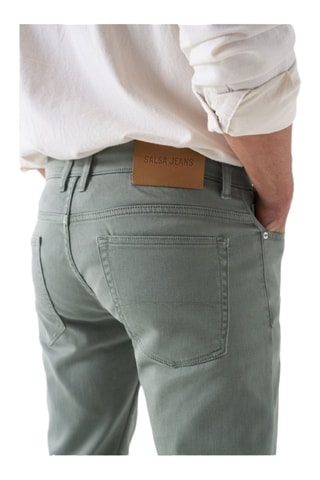 Pantalon slim - Vert