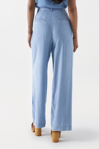 Pantalon palazzo - Bleu