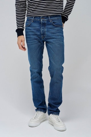 Pantalon regular - Bleu