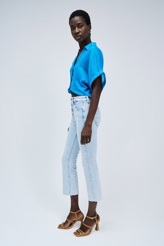 Jean taille haute - Ciel