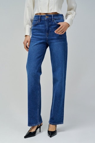 Jean taille haute - Bleu