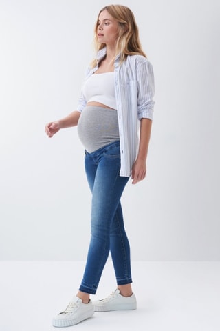 Jean skinny de maternité - Bleu
