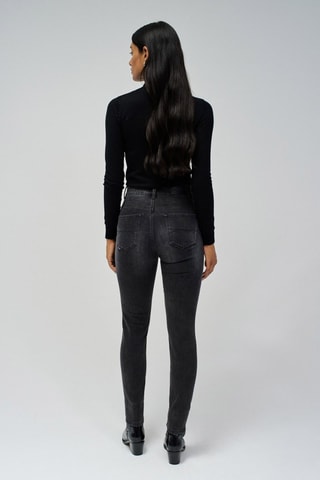 Jean cigarette - Noir délavé