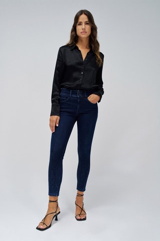 Jean taille haute - Bleu foncé