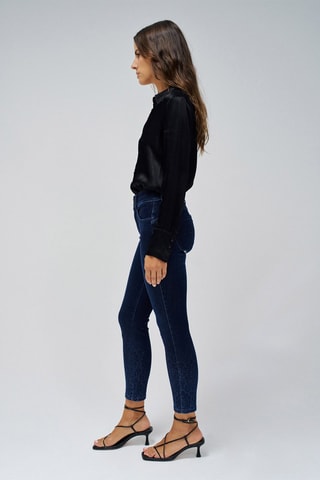 Jean taille haute - Bleu foncé