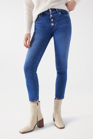 Jean push up slim - Bleu marine