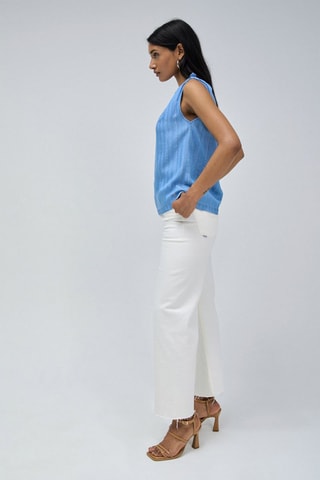 Top sans manches - Bleu