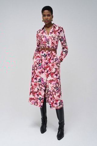 Robe chemise regular - Rose