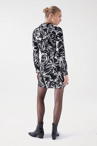 Robe portefeuille regular - Noir