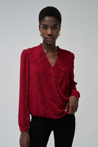 Chemisier regular - Rouge