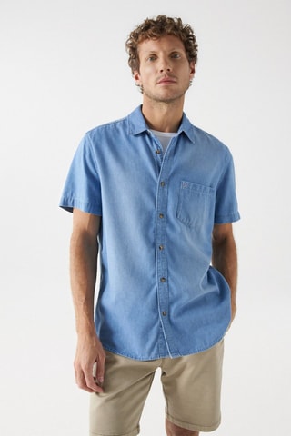 Chemise regular - Bleu