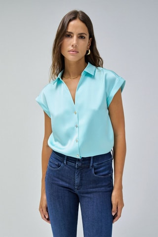 Chemise regular - Bleu