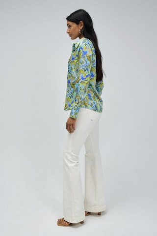 Chemise regular - Vert et bleu