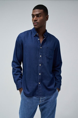 Chemise regular - Bleu