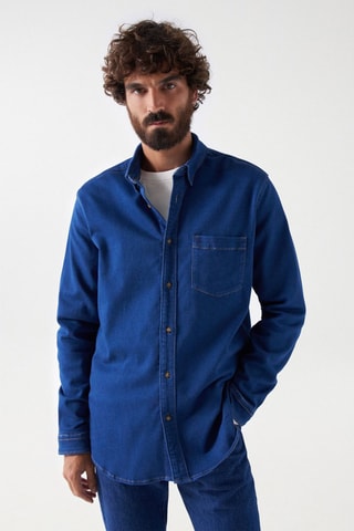 Chemise regular - Bleu