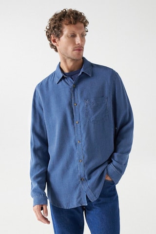 Chemise regular - Bleu