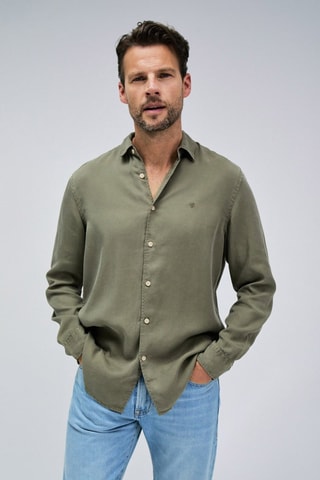 Chemise regular - Vert kaki