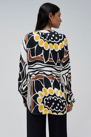 Chemise relaxed - Blanc et noir