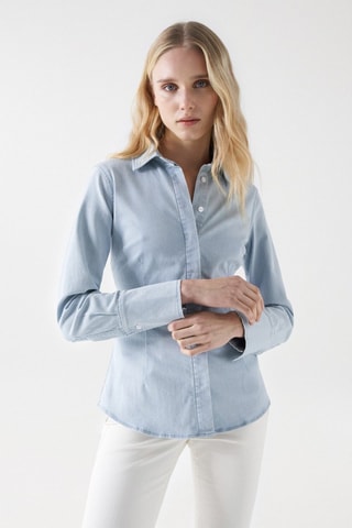 Chemise slim - Bleu