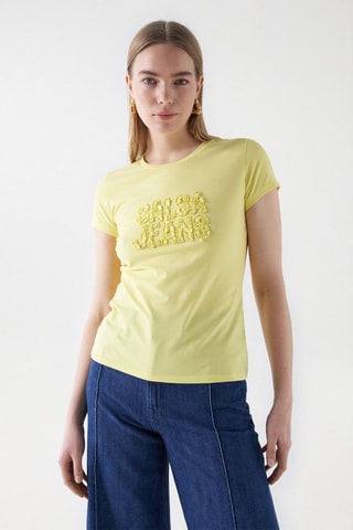 T-shirt slim - Jaune