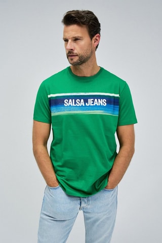 T-shirt slim - Vert