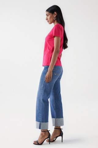 T-shirt regular - Rose foncé