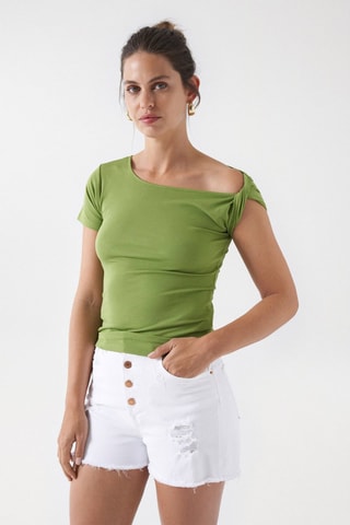 T-shirt regular - Vert