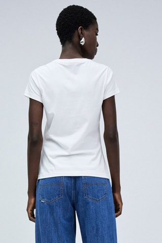 T-shirt slim - Blanc