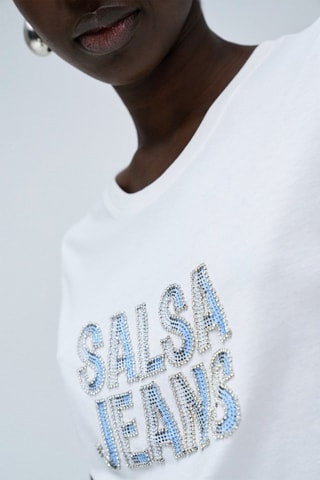 T-shirt slim - Blanc