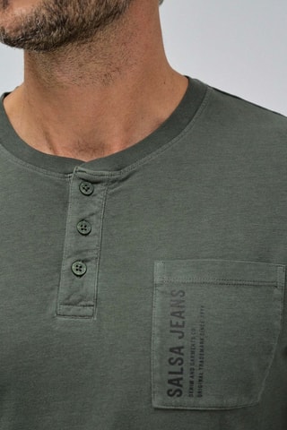 T-shirt slim - Vert kaki