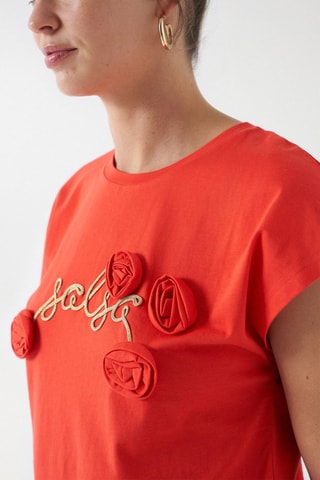 T-shirt regular - Rouge