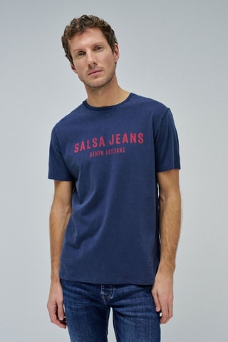 T-shirt slim - Bleu