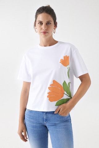 T-shirt regular - Blanc