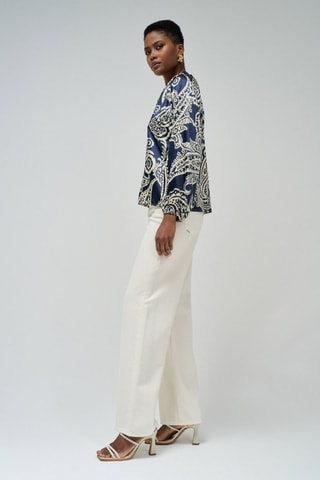 Blouse regular - Bleu