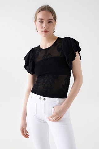 Blouse regular - Noir