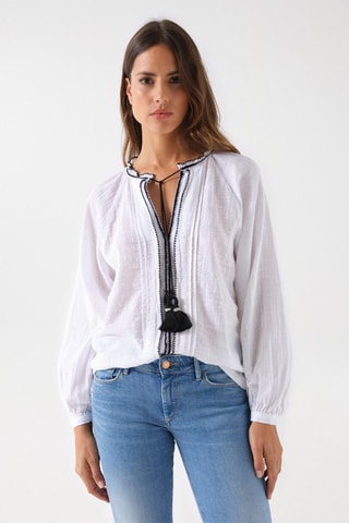 Blouse regular - Blanc