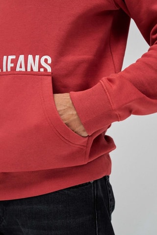 Sweat regular à capuche - Rouge