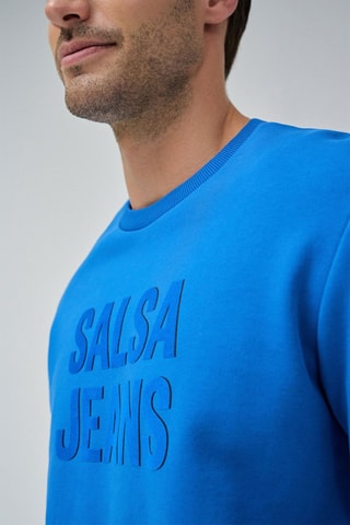 Sweat regular - Bleu