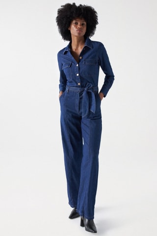 Combinaison en jean - Bleu marine