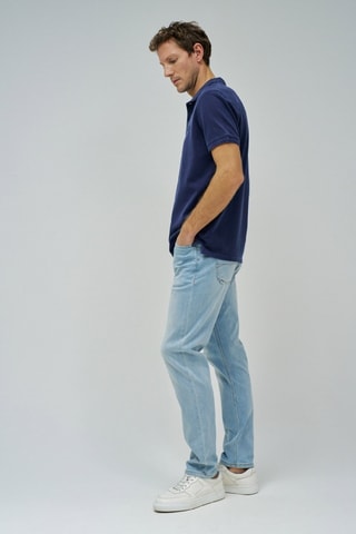 Polo regular - Bleu foncé