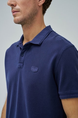 Polo regular - Bleu foncé